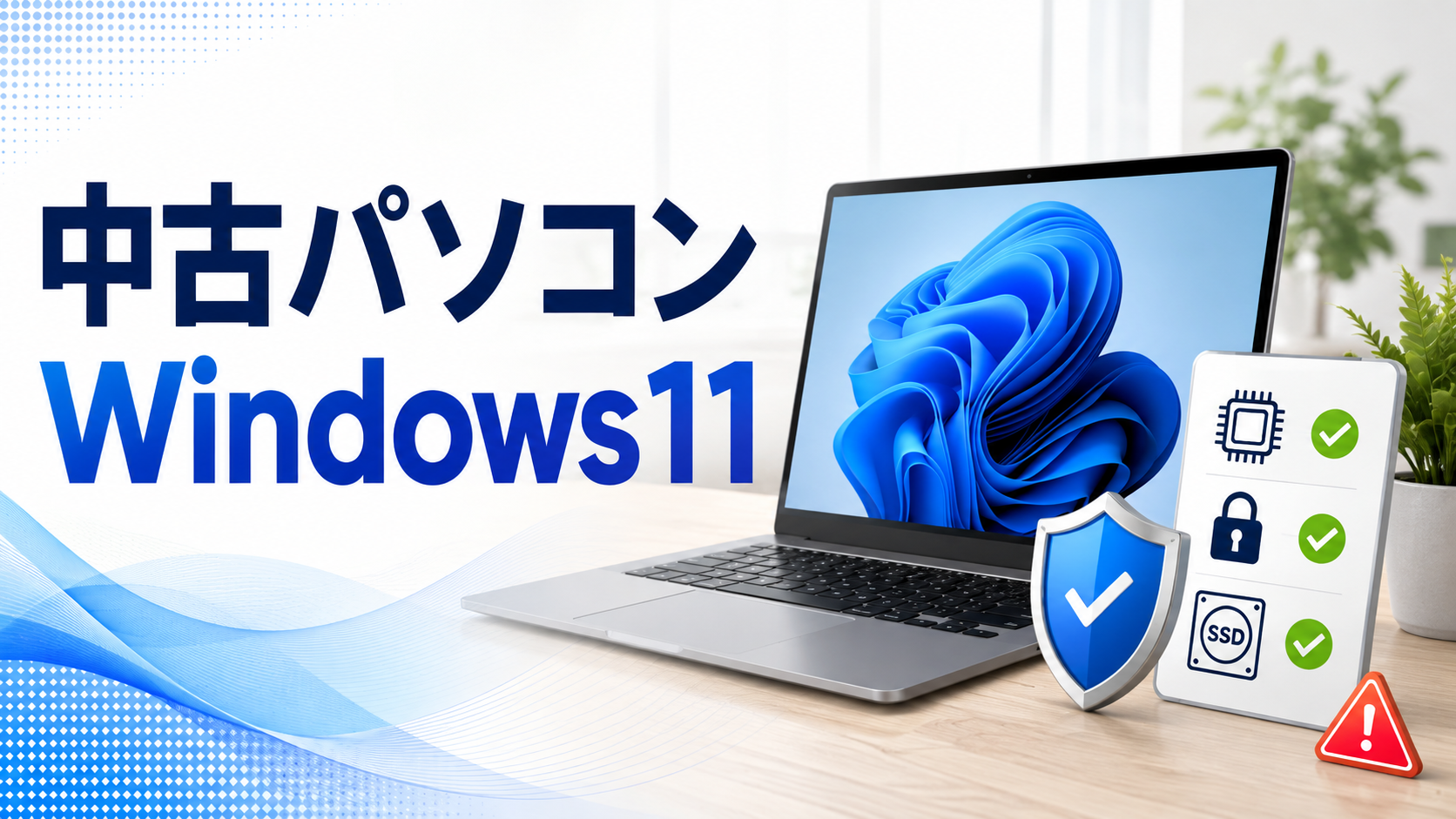 中古パソコン Windows11と書かれたWindows11対応中古PC選びのアイキャッチ画像